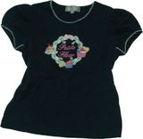 Children's Girls Cotton Knitting Fabric T-Shirt