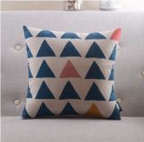 Linen Triangle Printing Cushion