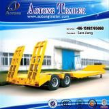 2 Axles 40tons Flatbed Low Bed Semi Truck Trailer (LAT9190TDP)