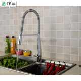 Pull Down Kitchen Lavatory Faucet Single Handle Kitchen Sink Faucet (QH3055K)