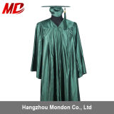 High School Graduation Gown Shiny Forest Green