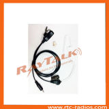 Walkie Talkie Acoustic Clear Tube Headset for Kenwood Pkt-23