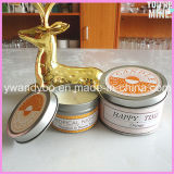Orange Scented Soy Travel Candle in Tin