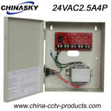 24V AC Power Distribution Box for 4 CCTV Cameras (24VAC2.5A4P)