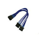 4pin Molex Male to 2X 4pin Female Power Splitter Cable