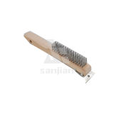 The Newest American Style Steel Wire Brush with Wooden Handle, Brush Wire Brush Brass Wire Brush (SJIE3023)