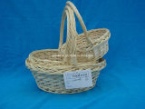 Natural Wicker Flower Basket (WFB001)
