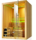 Monalisa New 1-2 People Mini Luxury Royal Enclosed Family Sauna Room Sauna Cabin Sauna House with LED, Harvia Stove