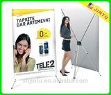 High Resolution Vinyl Poster Aluminum X Banner Stand