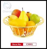 Golden Chrome Fruit Storage Basket (C3001S)