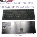 Laptop Computer Keyboard for Acer Aspire One 721 721h Ao721 722 Ao722 Zh7 Za5 Za3 Sjm11 UK