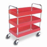 Three-Layer Service Cart for Hotels and Dining Rooms