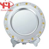 Two Tone Plating Round Tableware Plate