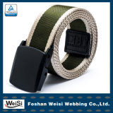 Unisex Polyester Belts, Factory Latest Design Stripe Nylon Belt for Young People