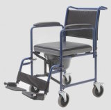 Commode Chair Foldable Disabilities Wheelchair Medical Product for Home Care (YJ-7100C)