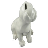 Animal Shaped Porcelain Craft, Ceramic Dog 6541