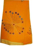 African Women Velvet Fabric for Making Dress Cl4032-Yellow