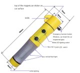 Emergency Safety Hammer/Car Emergency Tool 4 in 1