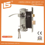 Aluminum Handle Iron Plate Mortise Lockset (697-2495CH)