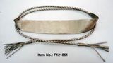 Silver Weaving PU Belt