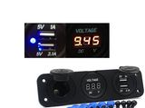 USB Charger 12V Car Cigarette Lighter Socket Voltmeter