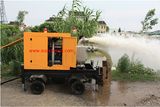 Trailer Mounted Self Priming Mobile Working Trash Pump