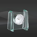 Promotional Gifts of Glass Pillars Desk Clock