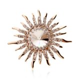 Elegant Austrian Crystal Brooch Fashion Diamond Accessories
