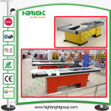 Supermarket Cashier Desk Wtih Convey Belt and Different Color