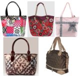 Top Quilted Fabric Lady Handbag