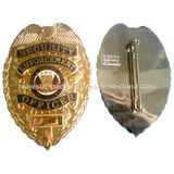 Customized 3D Gold Plating Material Police Badge