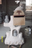 Granite Carving Post Box for Outside Decoration (CV031)