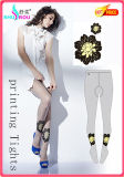 Fashion Sexy 20d Printing Flower Tights Pantyhose Leggings Silk Socks Stockings for Women (SR-1269)