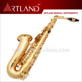 Eb Key Golden Lacquer Finish Alto Saxophone (AAS4506)