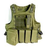 Tactical Quality Od Green Molle Vest with Hydration Water Reservoir