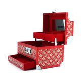 Handhold Cosmetic Case Red High Quality