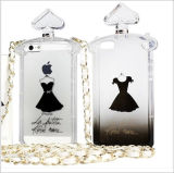 Fashion Design Factory Price Hot New Products for 2014 Perfume Bottle Phone Case with Chain