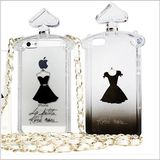 Fashion Design Factory Price Hot New Products for 2014 Perfume Bottle Phone Case with Chain