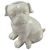 Animal Shaped Porcelain Craft, Ceramic Dog 6540