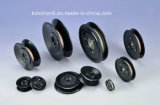Placsic Flanged Ceramic Pulley/Groove Ceramic Roller/Wire Roller for Winding Tensioner