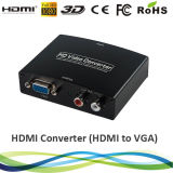 HDMI to VGA+R/L Converter Supports 1080P 1080I 720p