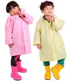 Nylon Fabric PU Coating Raincoat Jacket for Kids/Children