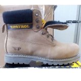 Fashion Worker Genuine Protective PU Leather Footwear Industrial Safety Shoes