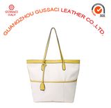 Famous Brand Gussaci Classic Grain Shopping Tote Handbag (GUS14D-055-3)