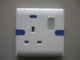 UK 13AMP Wall Switch Socket with Blue Neon