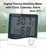 Digital Thermo-humidty Meter with Clock, Calendar & Alarm (HTC-1)