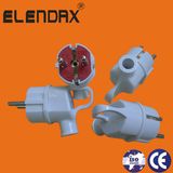 European Angle Type Electric Power Plug (P8055)