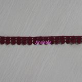 Dark Red Small Flower Chemical Lace for Dress