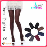 Fashion Sexy 60d Dots Jacquard Tights Pantyhose Silk Socks Stockings for Women (SR-1300)