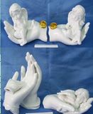 Ceramic Sleeping Angel in Hand